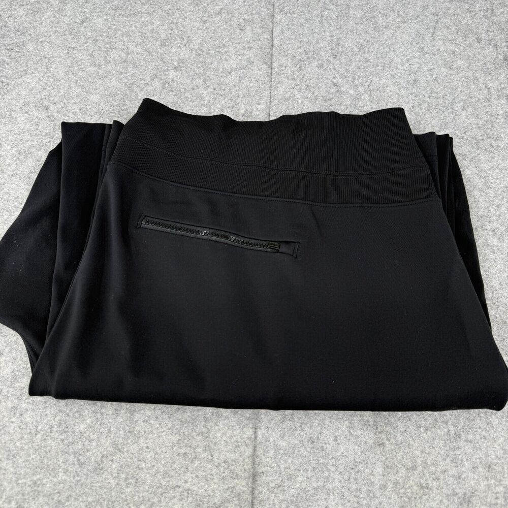 Athleta Women's Venice High Rise‎ Leg Pants 3X Black Zip Pocket Sculptek Wicking